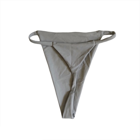 AEXAE Gray Bikini Bandeau Thong Set L - Picture 2 of 3